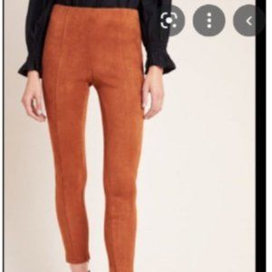 Anthropologie Faux Suede Leggings